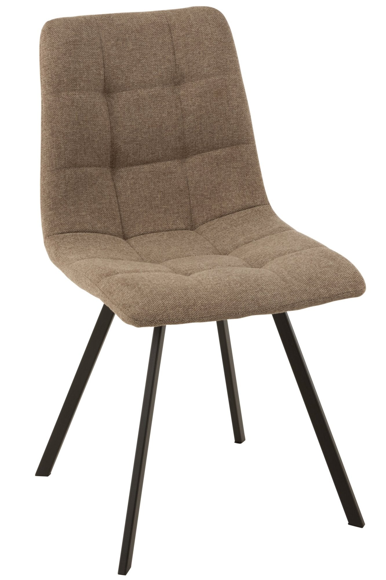 J-LINE STOEL BABETTE TEXTIEL/METAAL BEIGE