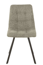 J-LINE STOEL BABETTE TEXTIEL/METAAL GRIJS