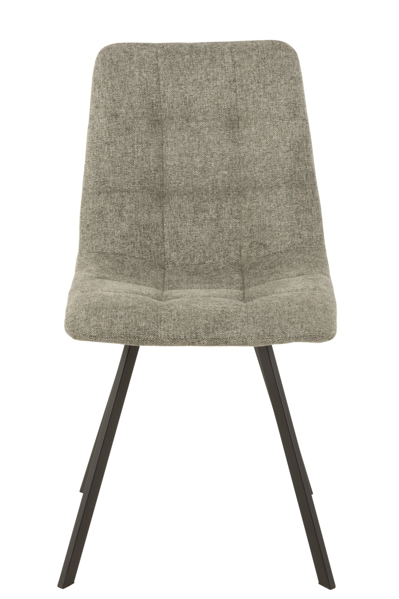 J-LINE STOEL BABETTE TEXTIEL/METAAL GRIJS
