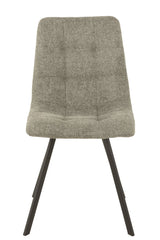 J-LINE STOEL BABETTE TEXTIEL/METAAL GRIJS