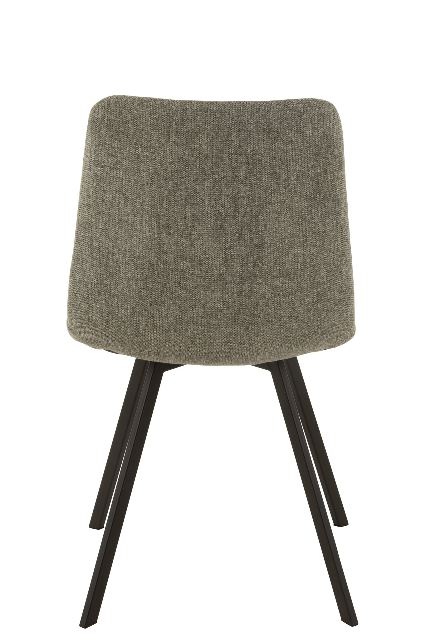 J-LINE STOEL BABETTE TEXTIEL/METAAL GRIJS