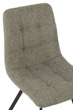 J-LINE STOEL BABETTE TEXTIEL/METAAL GRIJS