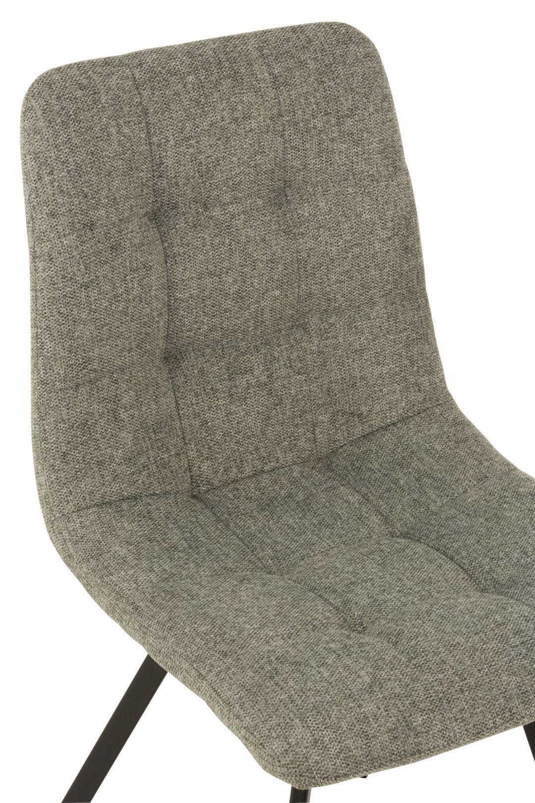 J-LINE STOEL BABETTE TEXTIEL/METAAL GRIJS