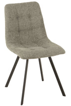 J-LINE STOEL BABETTE TEXTIEL/METAAL GRIJS
