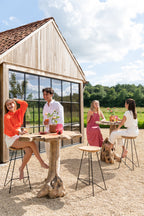 J-LINE BARKRUK TEAKHOUT/IJZER NATUREL - Tuincentrum Lopik