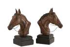 Set 2 Bookend Horse Poly Brown - Tuincentrum Lopik