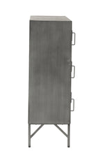 Cupboard 9Doors Metal Silver - Tuincentrum Lopik