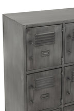 Cupboard 9Doors Metal Silver - Tuincentrum Lopik