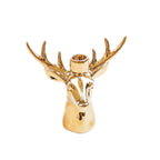 HOUSEVITAMIN KAARSENHOUDER RENDIER KERAMIEK GOUD 11 CM