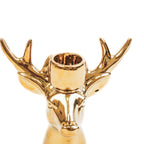 HOUSEVITAMIN KAARSENHOUDER RENDIER KERAMIEK GOUD 16,5 CM