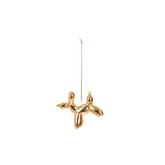 HOUSEVITAMIN KERSTHANGER BALLOON DOG KERAMIEK GOUD 6,5 CM