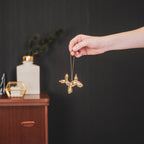 HOUSEVITAMIN KERSTHANGER BALLOON DOG KERAMIEK GOUD 6,5 CM