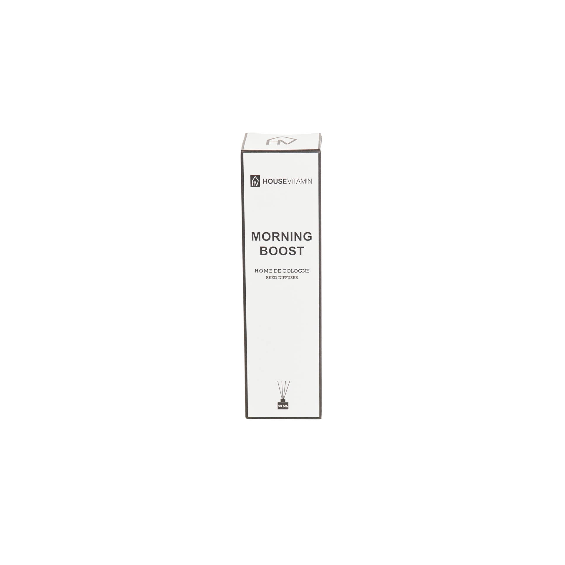 HOUSEVITAMIN REED DIFFUSER GLAS/VEZEL 30ML MORNING BOOST