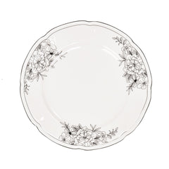 HOUSEVITAMIN BORD LES FLEURS NEW BONE CHINA 26 CM