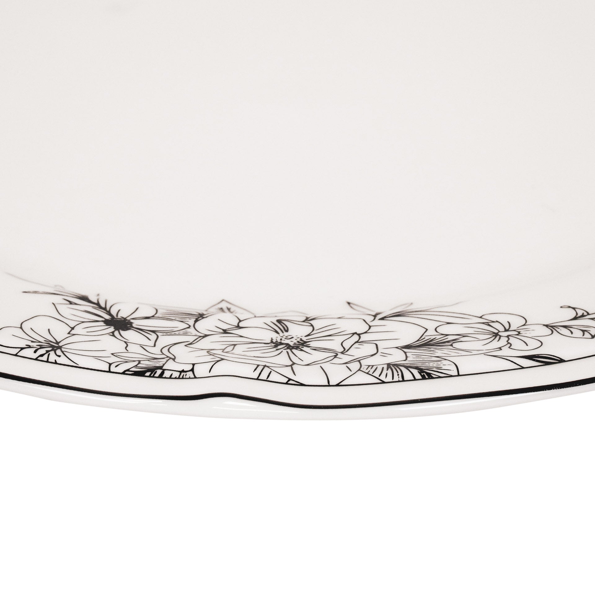 HOUSEVITAMIN BORD LES FLEURS NEW BONE CHINA 26 CM