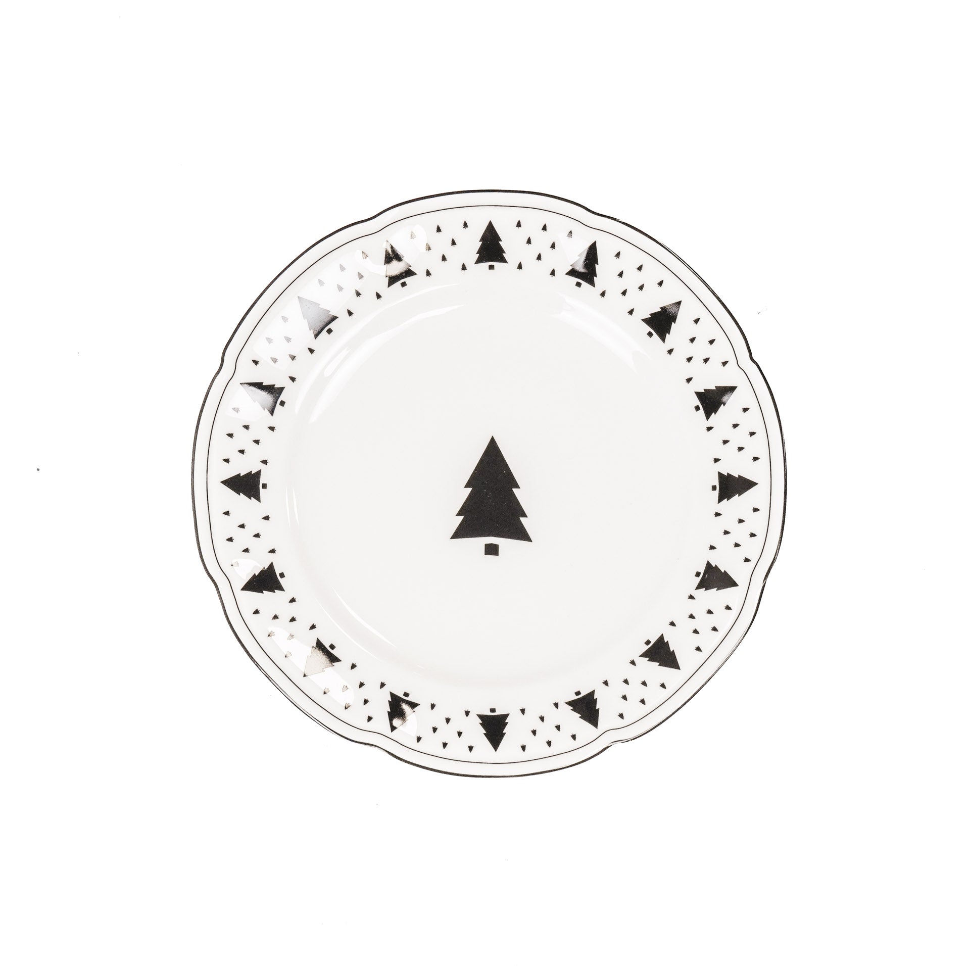 HOUSEVITAMIN BORD XMAS TREE NEW BONE CHINA 19,5 × 19,5 CM