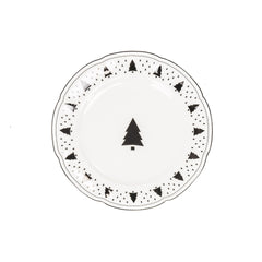 HOUSEVITAMIN BORD XMAS TREE NEW BONE CHINA 19,5 × 19,5 CM