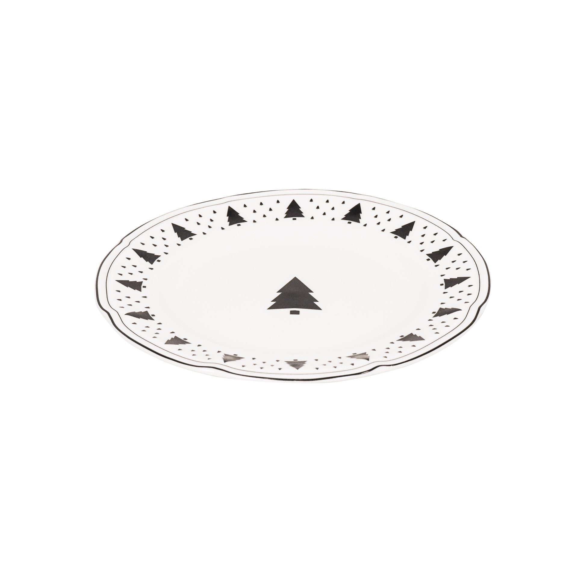HOUSEVITAMIN BORD XMAS TREE NEW BONE CHINA 19,5 × 19,5 CM