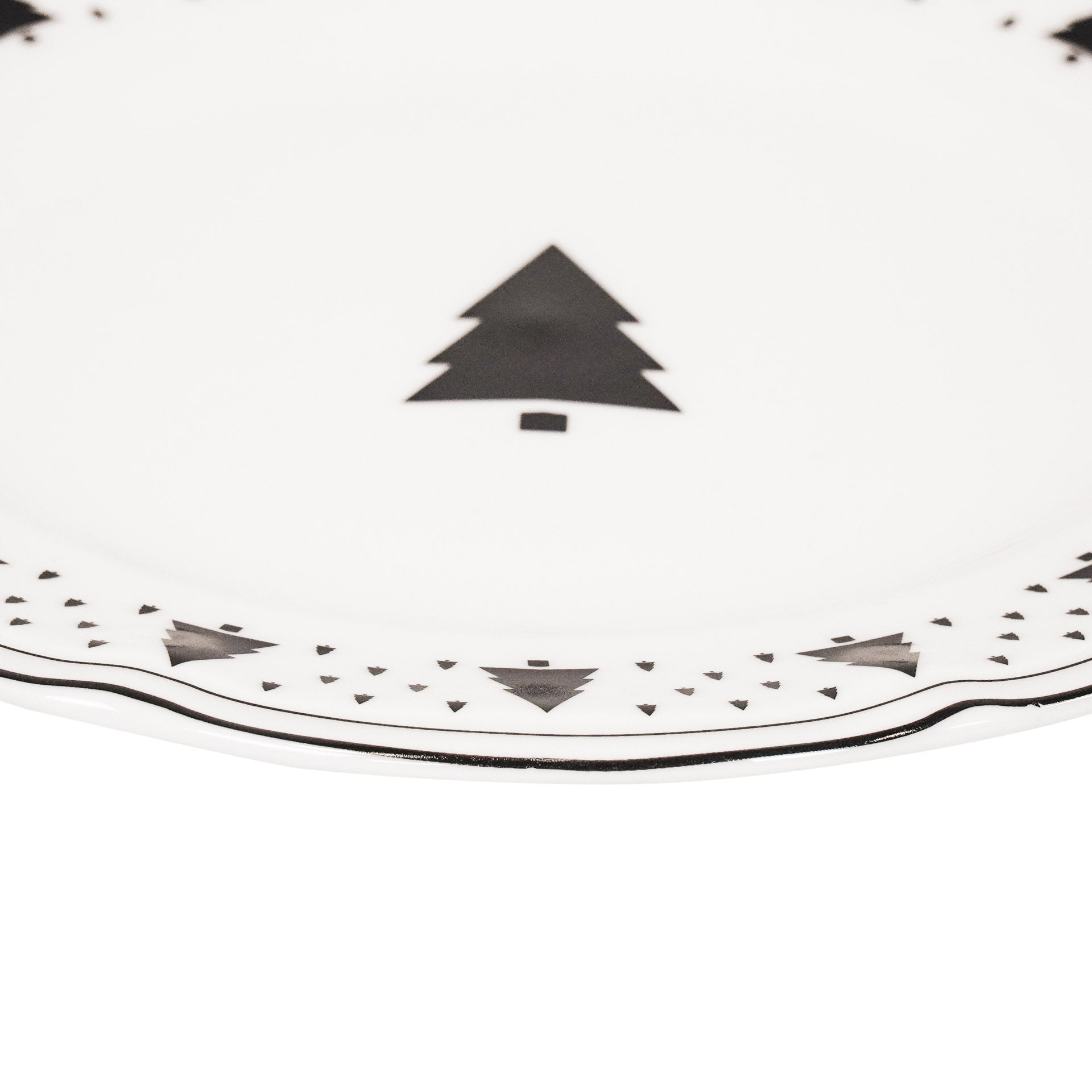 HOUSEVITAMIN BORD XMAS TREE NEW BONE CHINA 19,5 × 19,5 CM