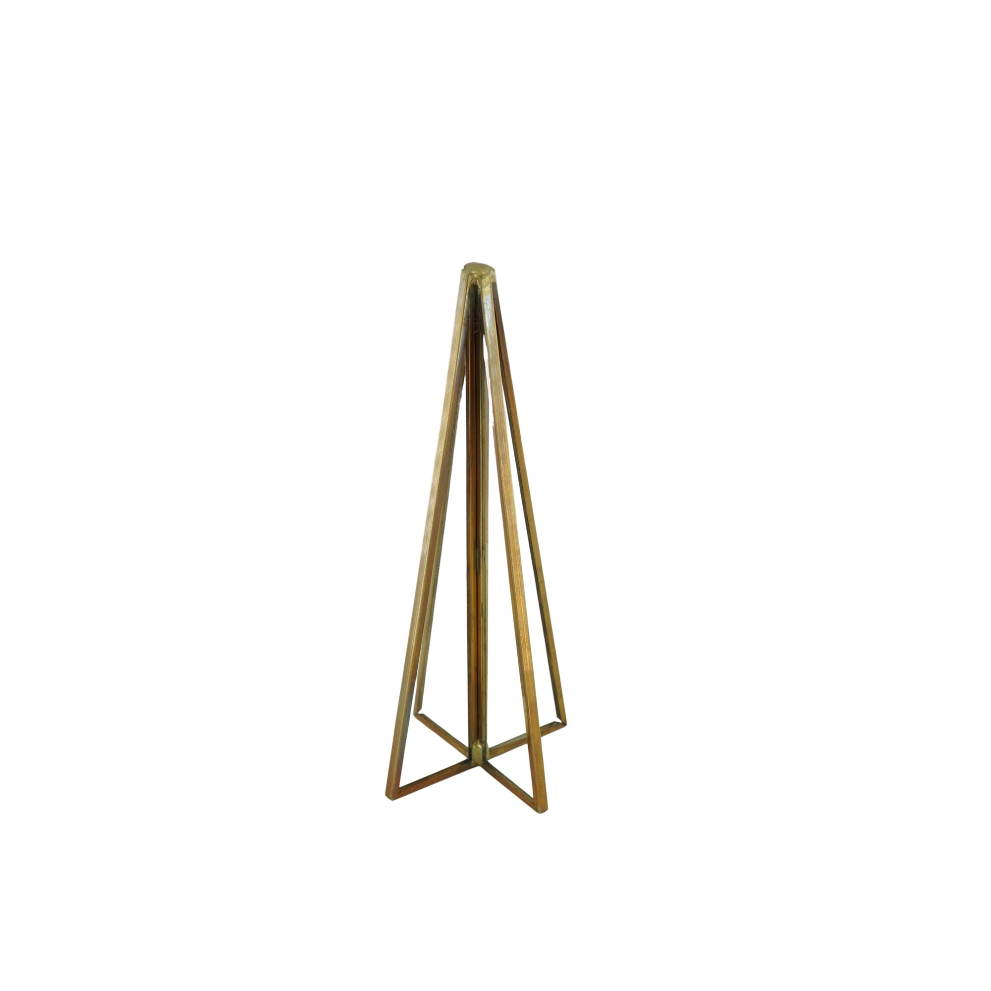 HOUSEVITAMIN DECORATIEVE KERSTBOOM METAAL/GLAS GOUD 15 CM