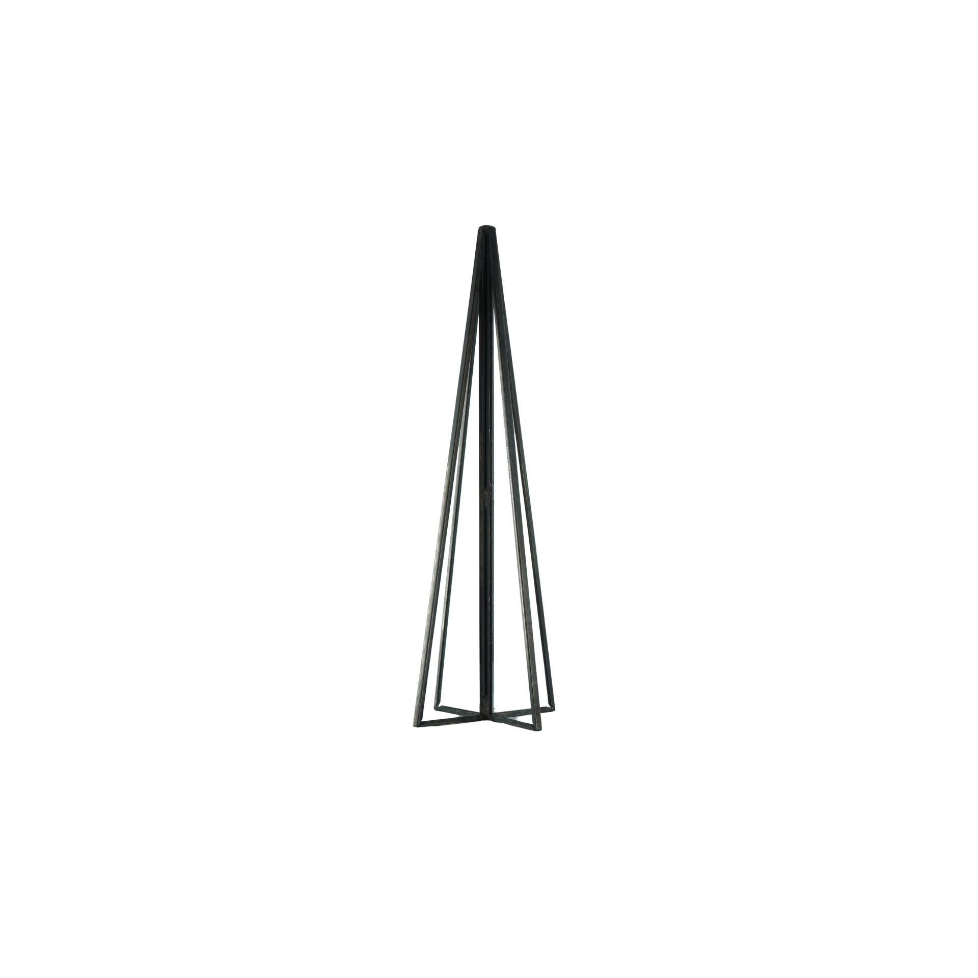 HOUSEVITAMIN DECORATIEVE KERSTBOOM METAAL/GLAS ZWART 15 CM