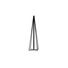 HOUSEVITAMIN DECORATIEVE KERSTBOOM METAAL/GLAS ZWART 15 CM