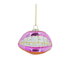 HOUSEVITAMIN KERSTHANGER ARMBAND MET LIPPEN GLAS ROZE 9 CM