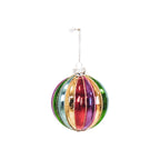 HOUSEVITAMIN KERSTBAL GLAS MULTICOLOR 8 CM