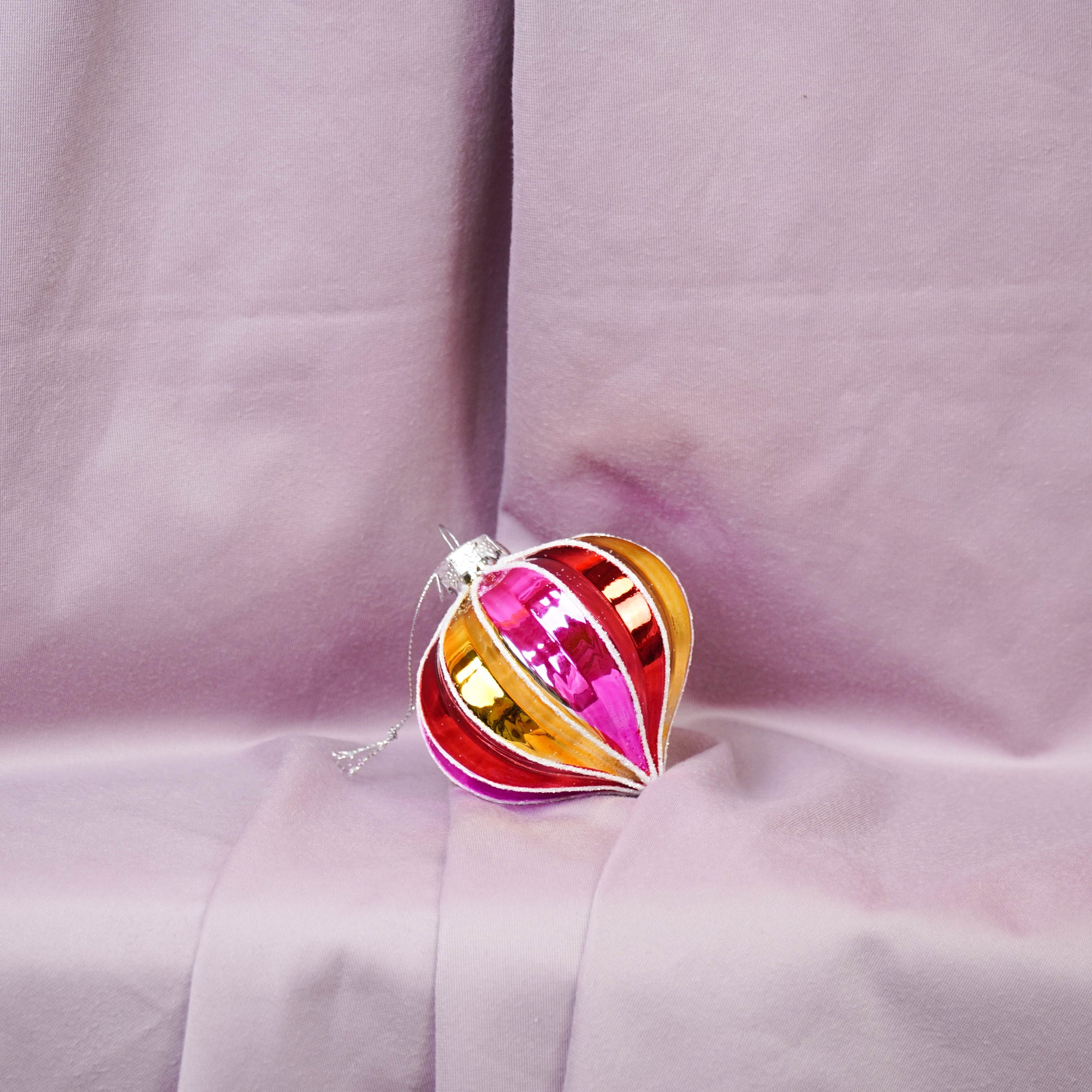 HOUSEVITAMIN KERSTBAL GLAS MULTICOLOR 8 CM