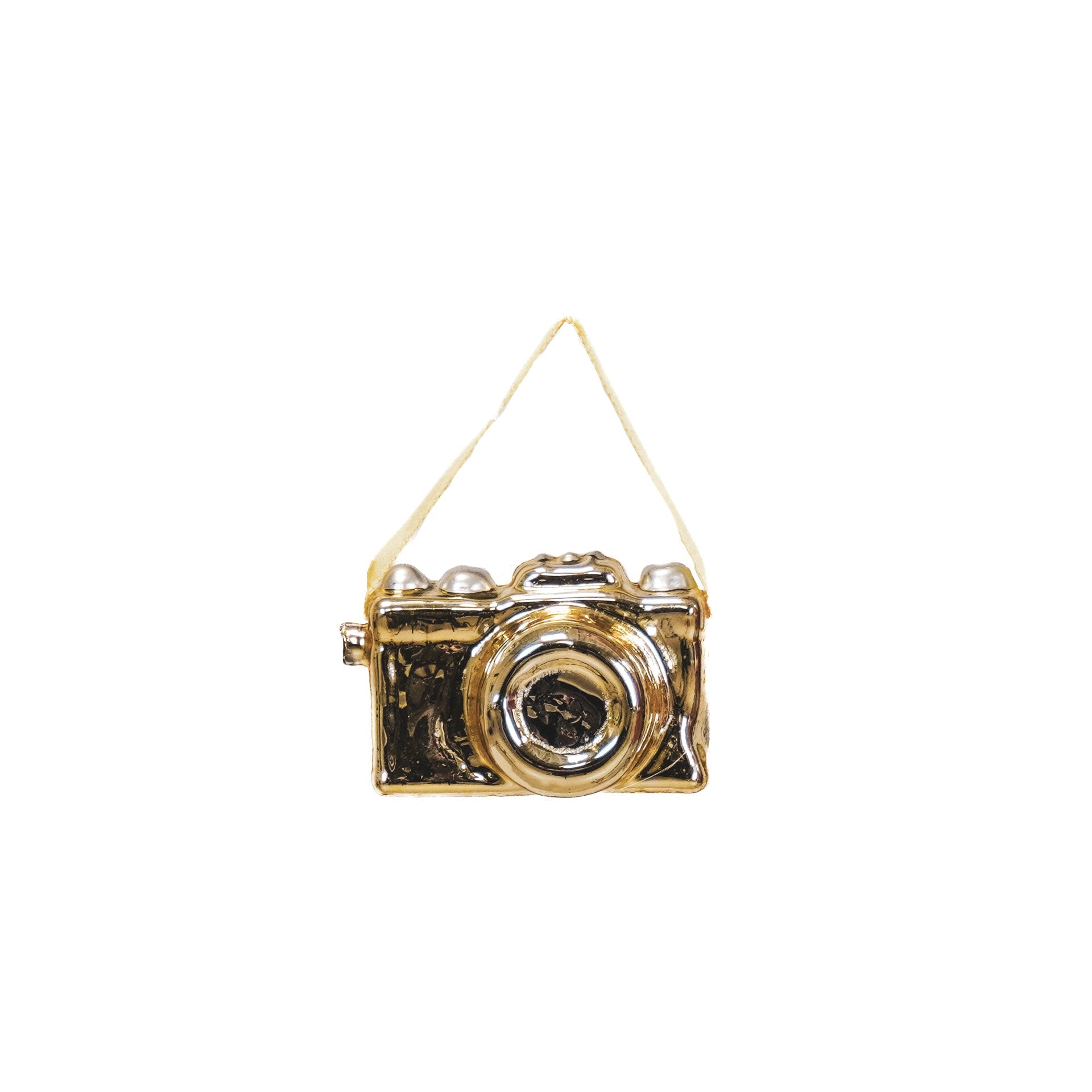 HOUSEVITAMIN KERSTHANGER CAMERA GLAS GOUD 8 CM