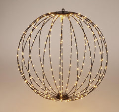 Lichtbol 240 Led - Metaal - 40 Cm - Met Timer -  Warm Wit