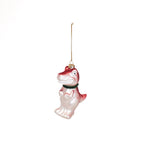 HOUSEVITAMIN KERSTHANGER DINO GLAS ROZE 12,5 CM