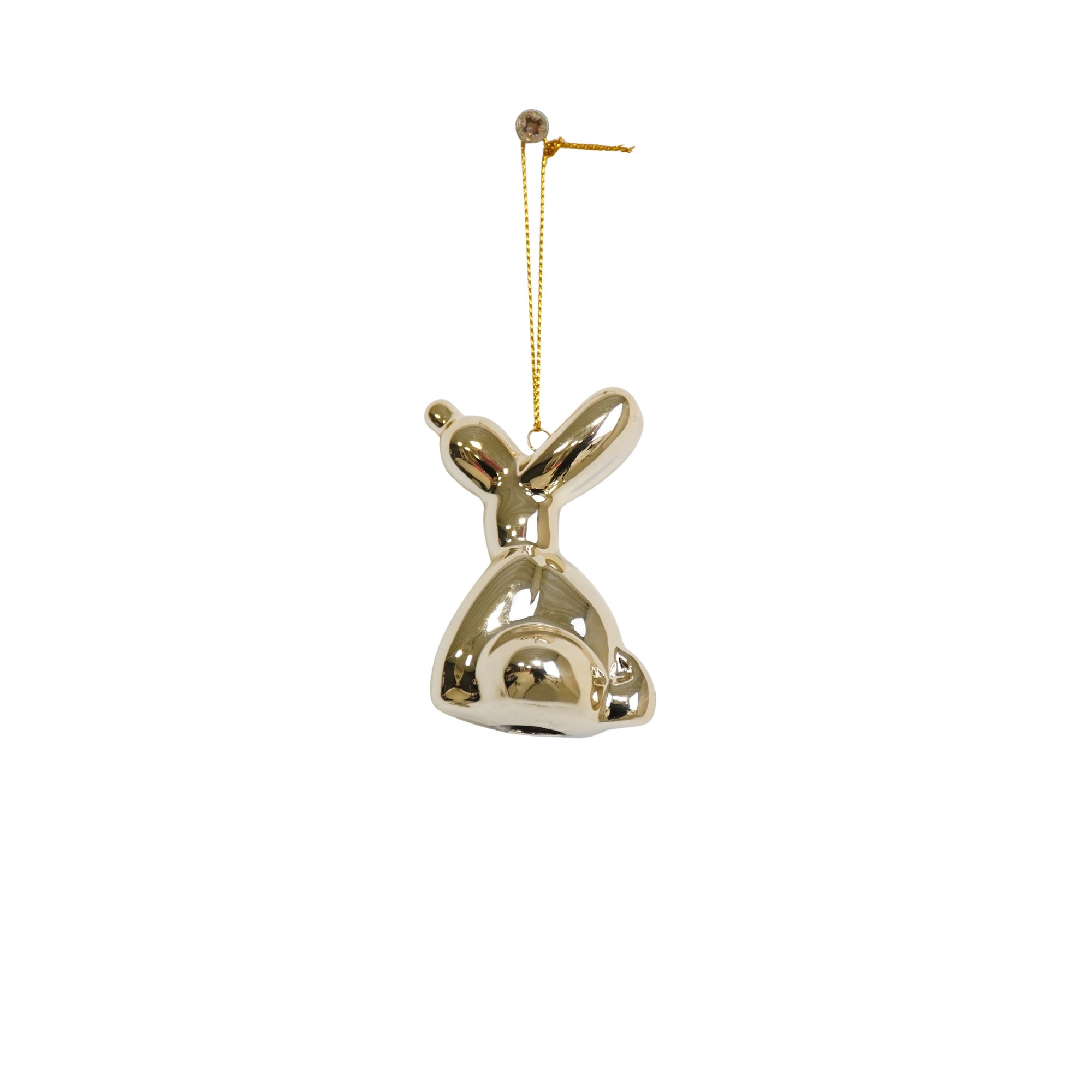 HOUSEVITAMIN KERSTHANGER BALLOON DOG KERAMIEK GOUD 6,5 CM