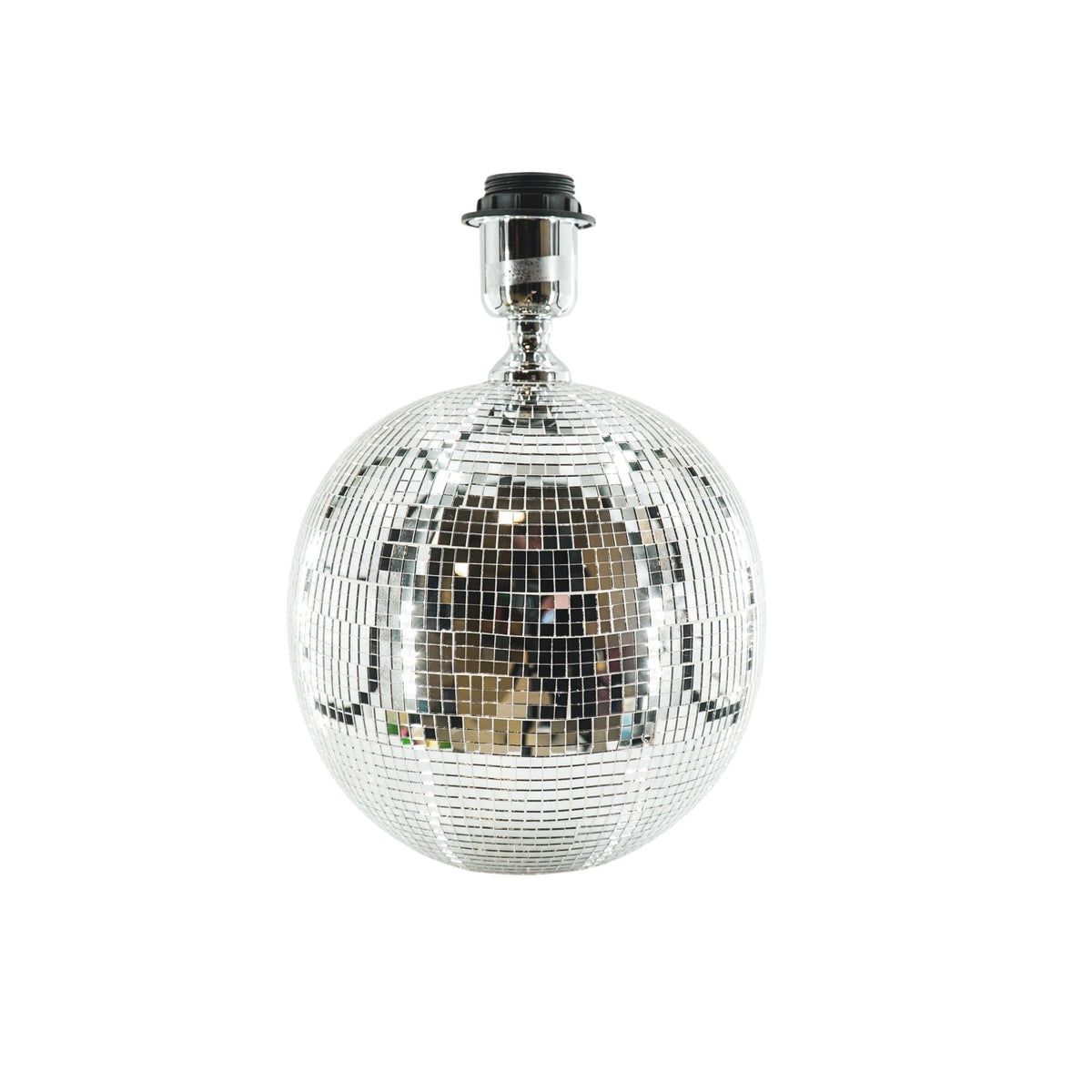 HOUSEVITAMIN TAFELLAMP DISCOBAL GLAS ZILVER 20 CM