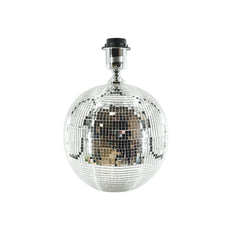 HOUSEVITAMIN TAFELLAMP DISCOBAL GLAS ZILVER 20 CM