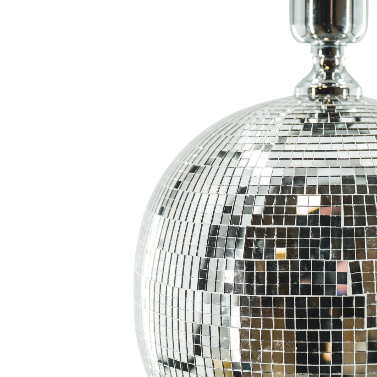 HOUSEVITAMIN TAFELLAMP DISCOBAL GLAS ZILVER 20 CM