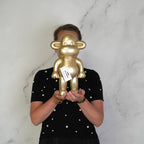 HOUSEVITAMIN APENBEELD THE LEGEND POLYRESIN GOUD 35 CM
