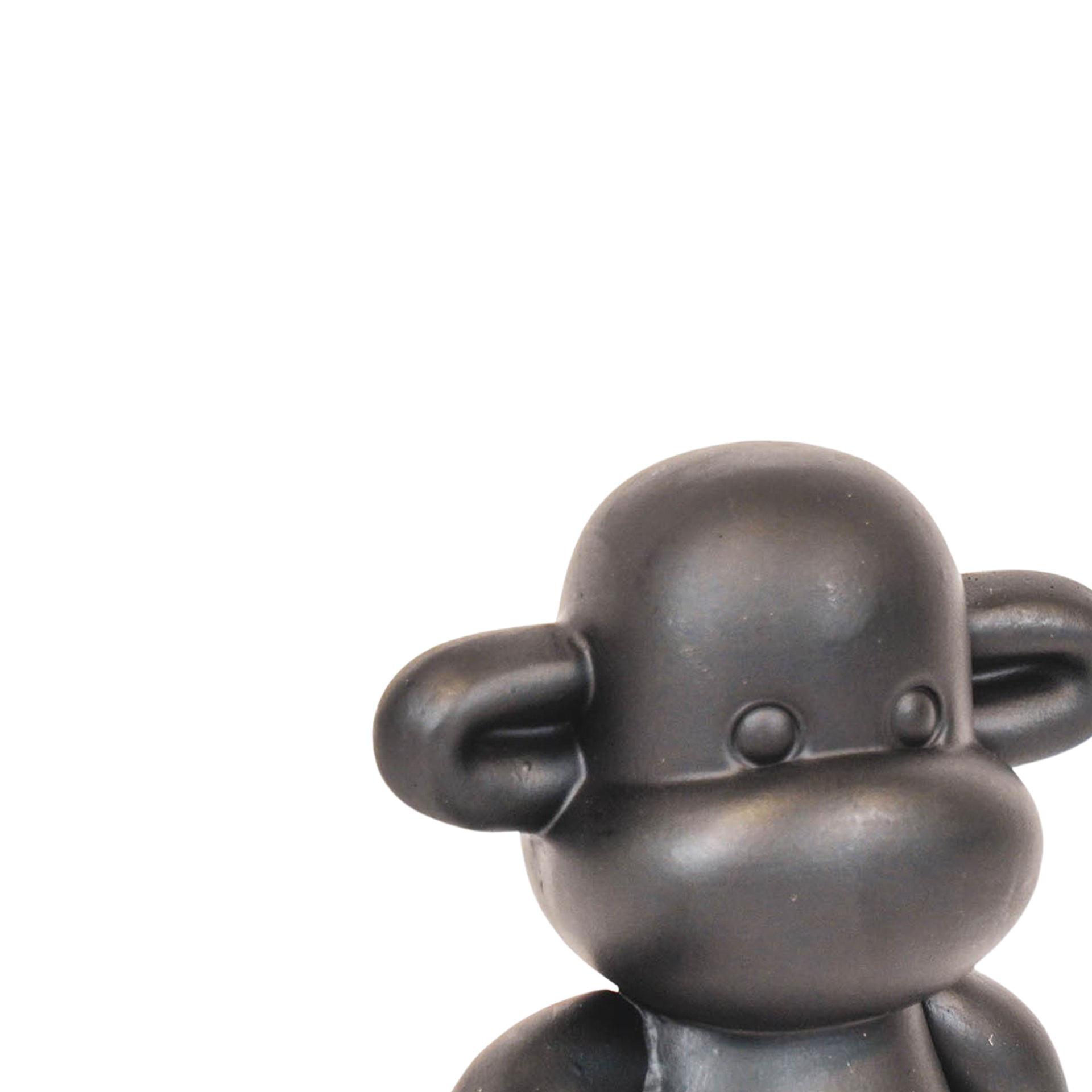 HOUSEVITAMIN APENBEELD THE LEGEND POLYRESIN ZWART 35 CM