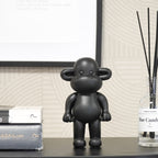 HOUSEVITAMIN APENBEELD THE LEGEND POLYRESIN ZWART 19 CM