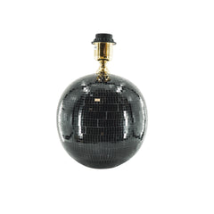 HOUSEVITAMIN TAFELLAMP DISCOBAL GLAS ZWART 20 CM