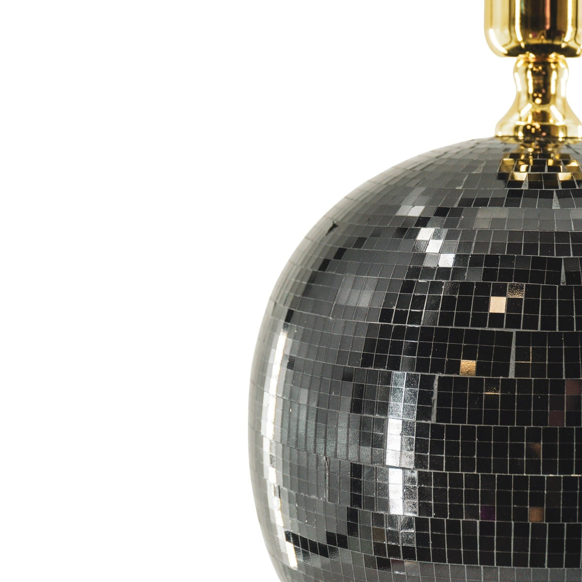 HOUSEVITAMIN TAFELLAMP DISCOBAL GLAS ZWART 20 CM