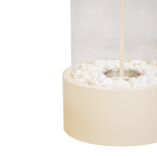 HOUSEVITAMIN TABLE BURNER ROUND SAND 21X21X28CM
