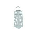 HOUSEVITAMIN LAMP LANTAARN SOLAR METAAL WIT 14X32,5CM