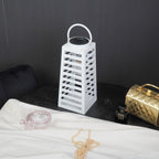 HOUSEVITAMIN LAMP LANTAARN SOLAR METAAL WIT 14X32,5CM