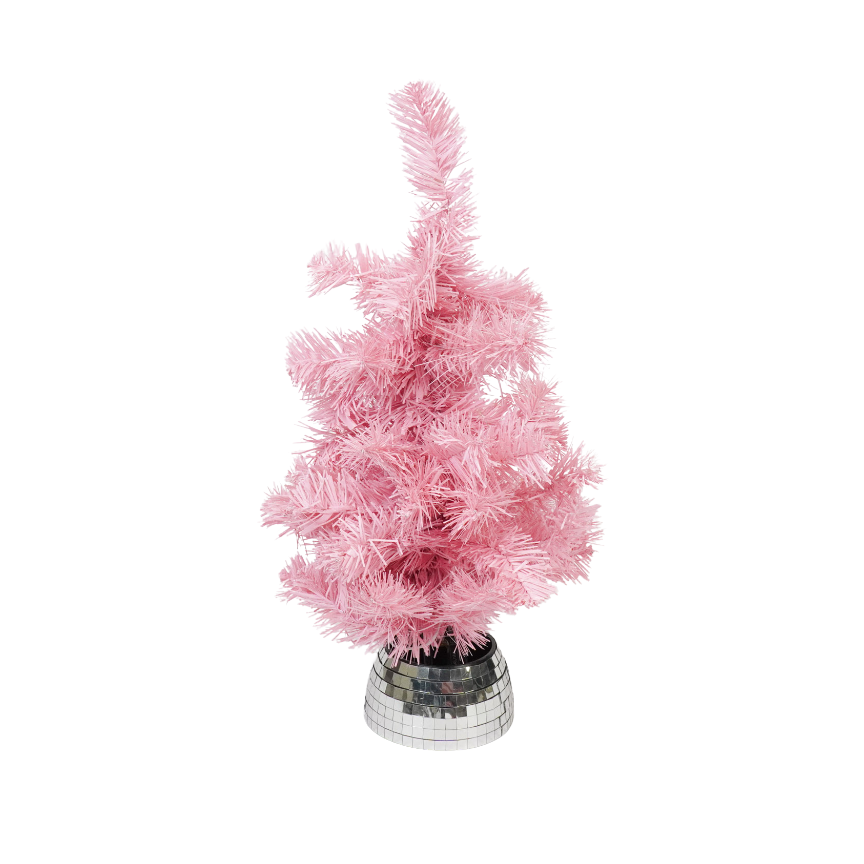 HOUSEVITAMIN DECORATIEVE KERSTBOOM LED POLYSTYREEN ROZE 50 CM