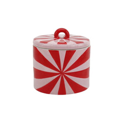HOUSEVITAMIN DECORATIEVE POT SWIRL DOLOMIET ROOD/ROZE 11,5 CM
