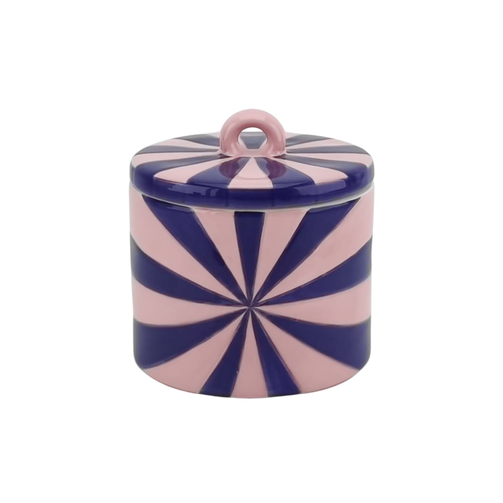 HOUSEVITAMIN DECORATIEVE POT SWIRL DOLOMIET BLAUW/ROZE 11,5 CM