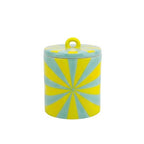 HOUSEVITAMIN DECORATIEVE POT SWIRL DOLOMIET GEEL/MINT 14,5 CM