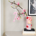 HOUSEVITAMIN DECORATIEVE ZUURSTOK FOAM ROZE 21 CM