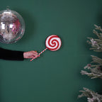 HOUSEVITAMIN DECORATIEVE LOLLY FOAM WIT/ROOD 35 CM